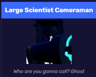 Large Scientist Cameraman