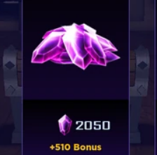 2050 Gems (+510 Bonus)