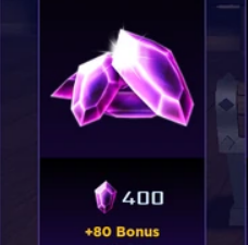 400 Gems (+80 Bonus)