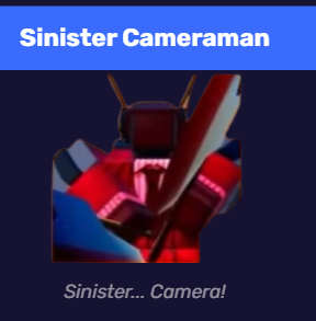 Sinister Cameraman